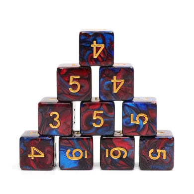 Blue Blood - 12 Piece pip D6's