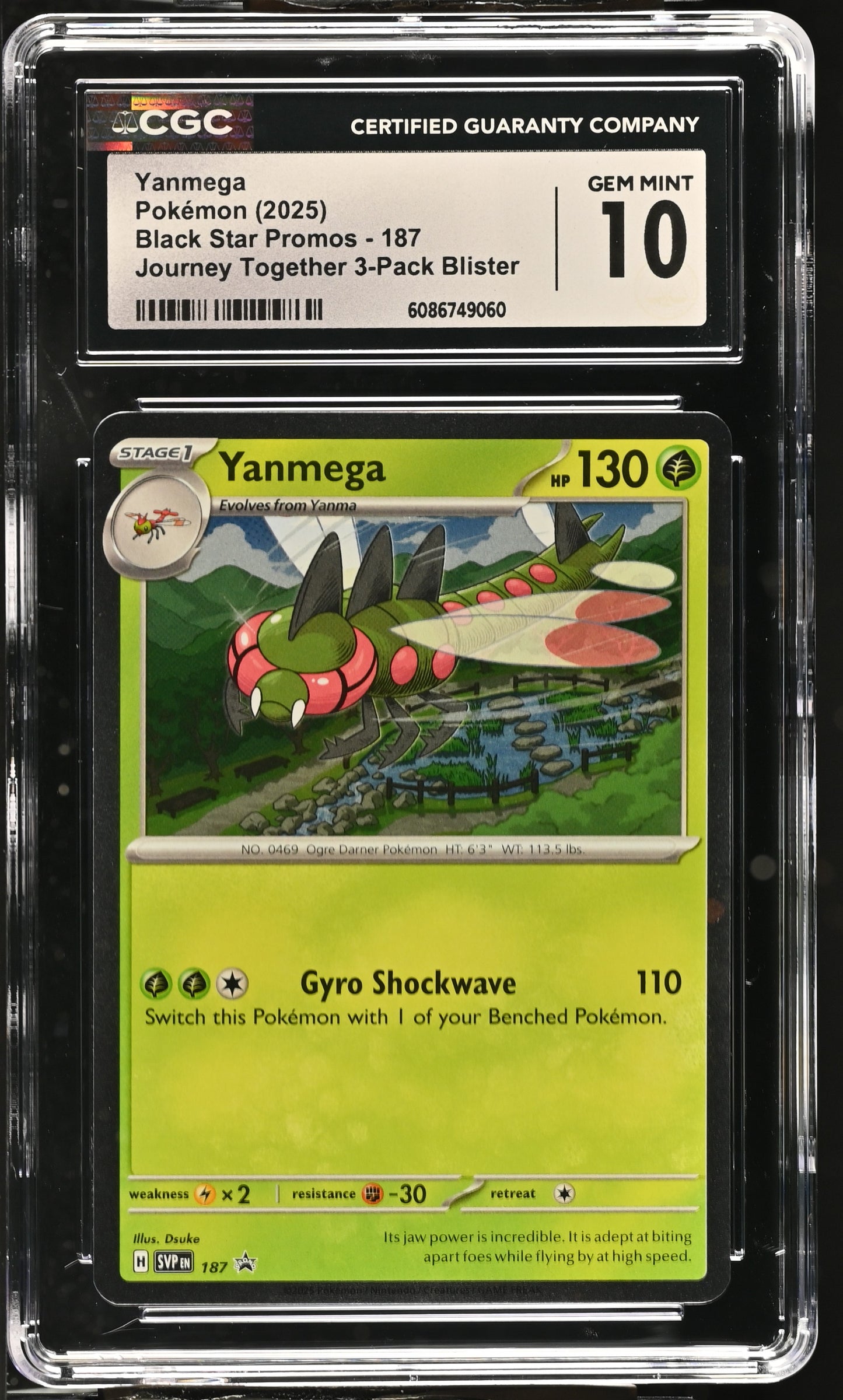 Graded Pokemon - Yanmega (187) Black Star Promo CGC 10