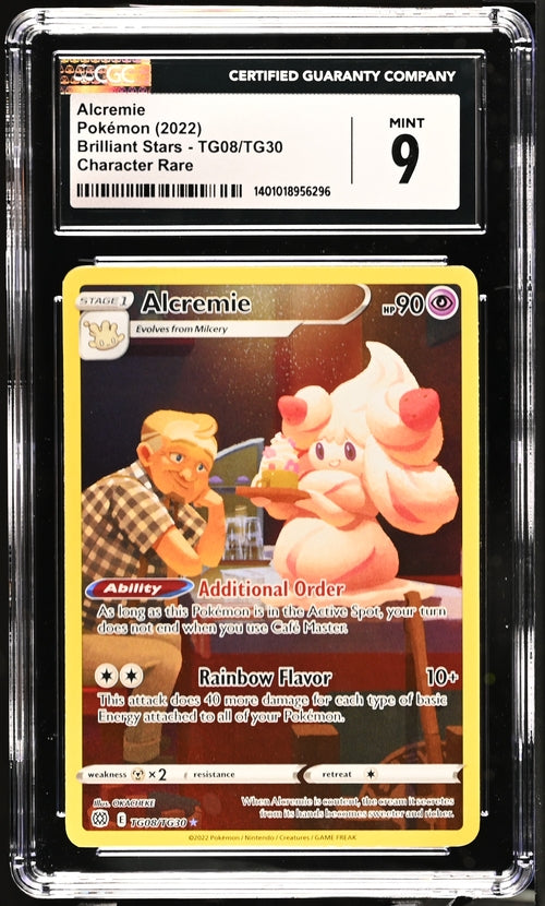 Graded Pokemon - Alcremie (TG08/TG30) Brilliant Stars CGC 9