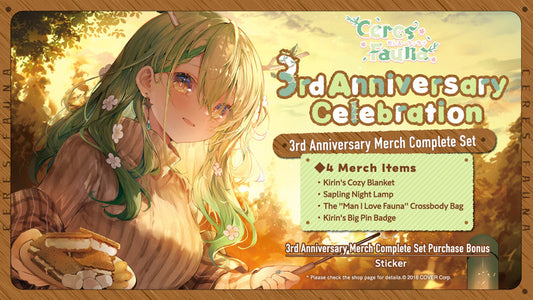 Ceres Fauna 3rd Anniversary Celebration Merch Complete Set