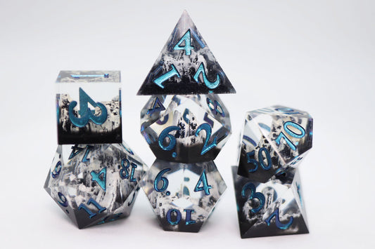 Sharp Edge Resin - The Journey North RPG Dice Set