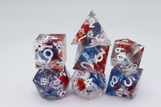 Sharp Edge Resin - Blooming Tempest RPG Dice Set