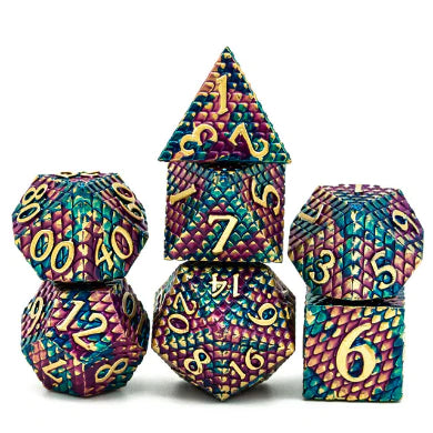 Golden Dragon Scale Dice