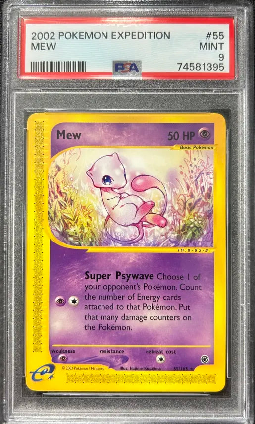 Graded Pokemon - Mew (55/165) Expedition PSA 9