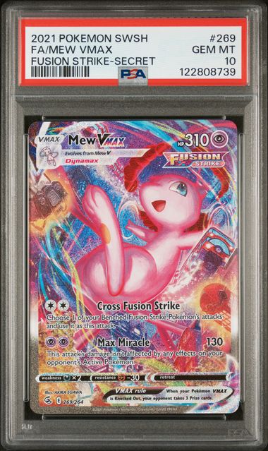 Graded Pokemon - Mew VMAX (269/264) Fusion Strike PSA 10