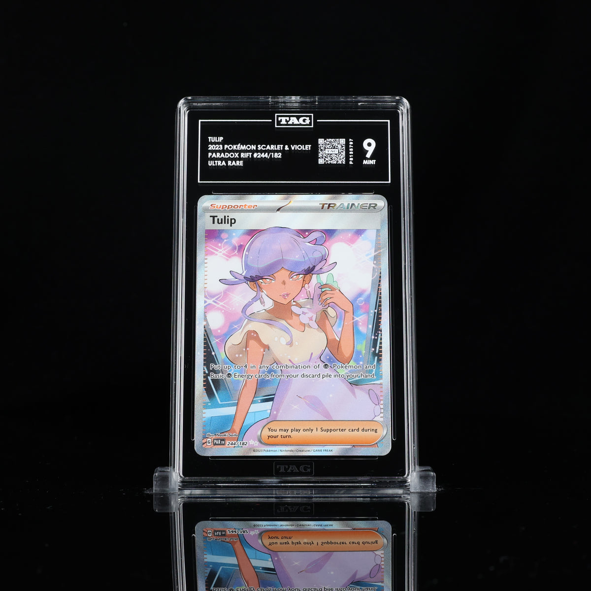 Graded Pokemon - Tulip (244/182) Paradox Rift TAG 9