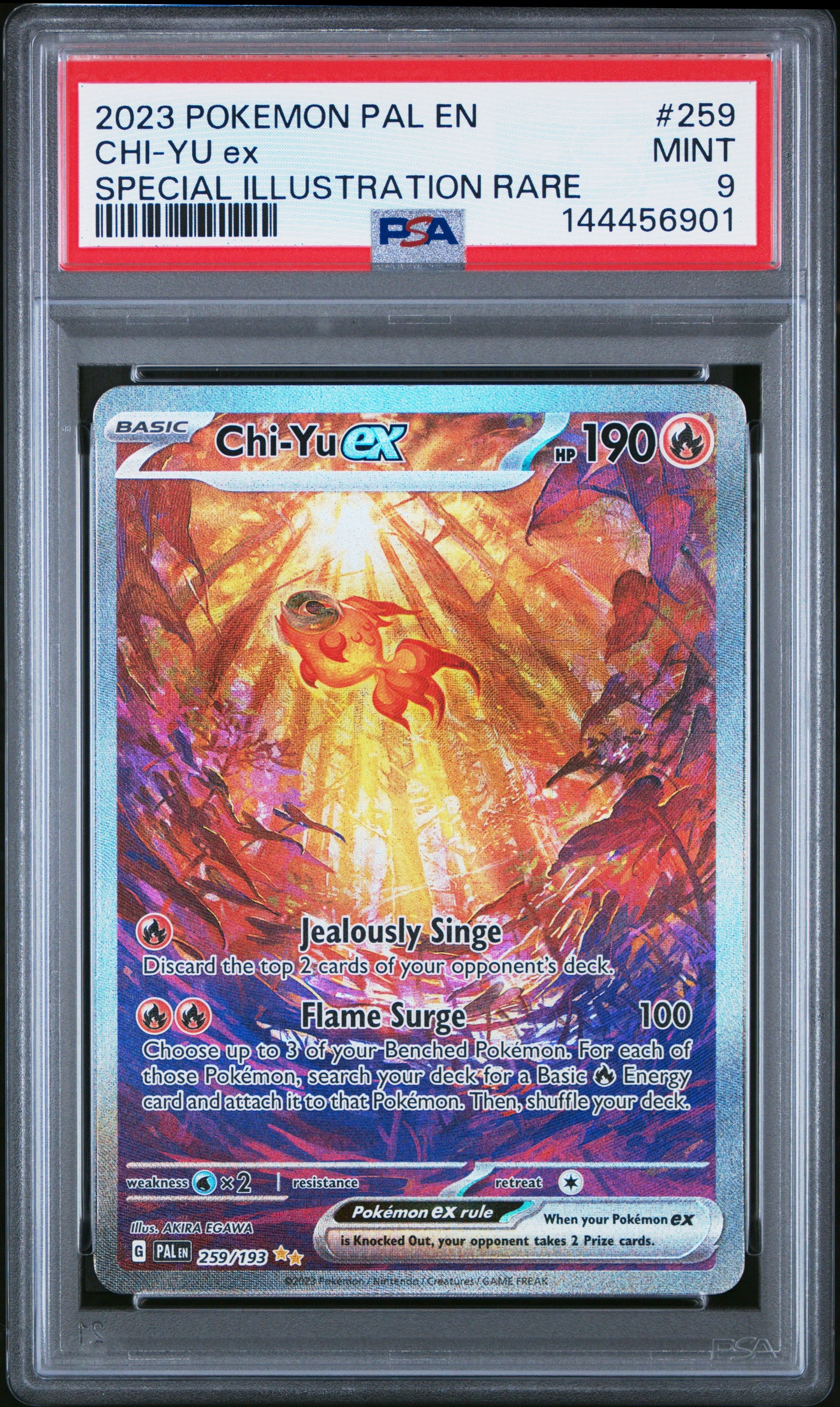 Graded Pokemon - Chi-Yu ex (259/193) Paldea Evolved PSA 9