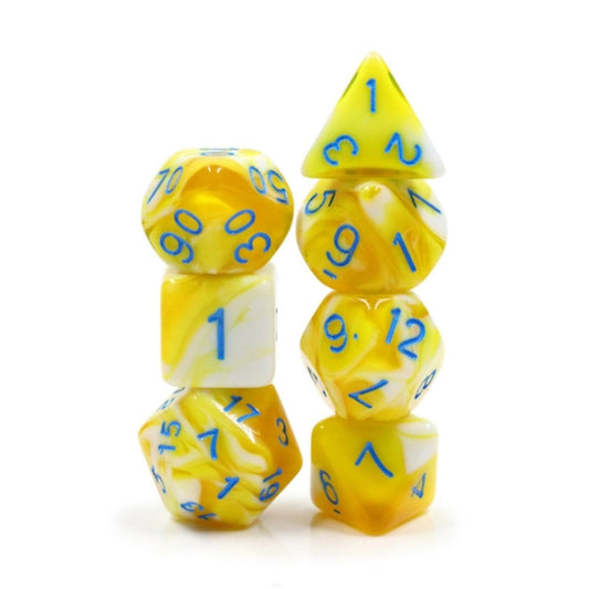 Lemon Cream RPG Dice Set
