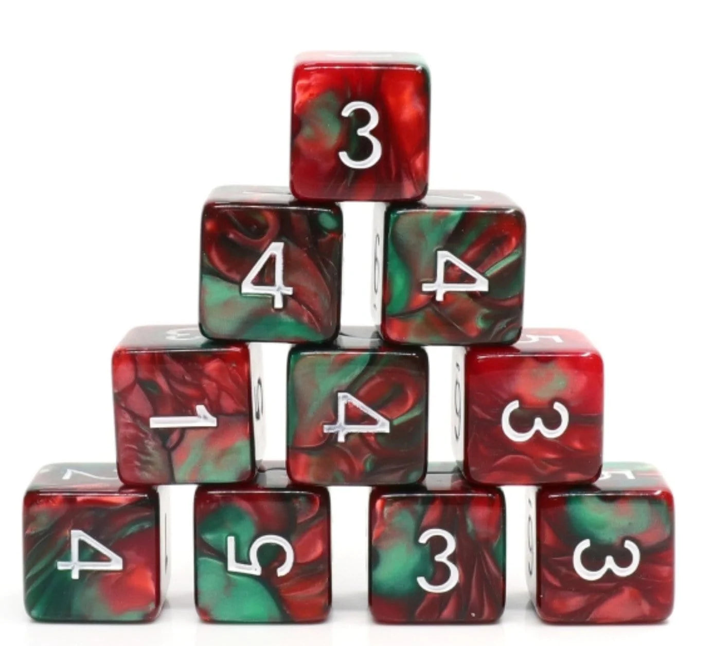 Burning Bush - 12 Piece pip D6's