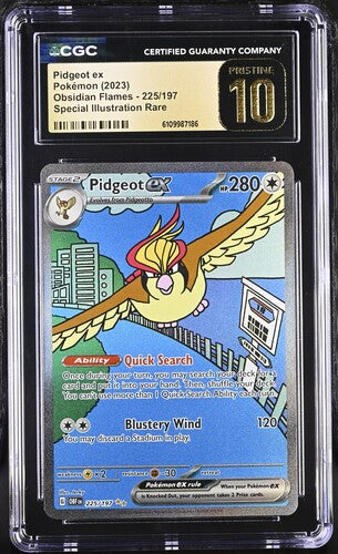 Graded Pokemon - Pidgeot ex (225/197) Obsidian Flames CGC Pristine 10
