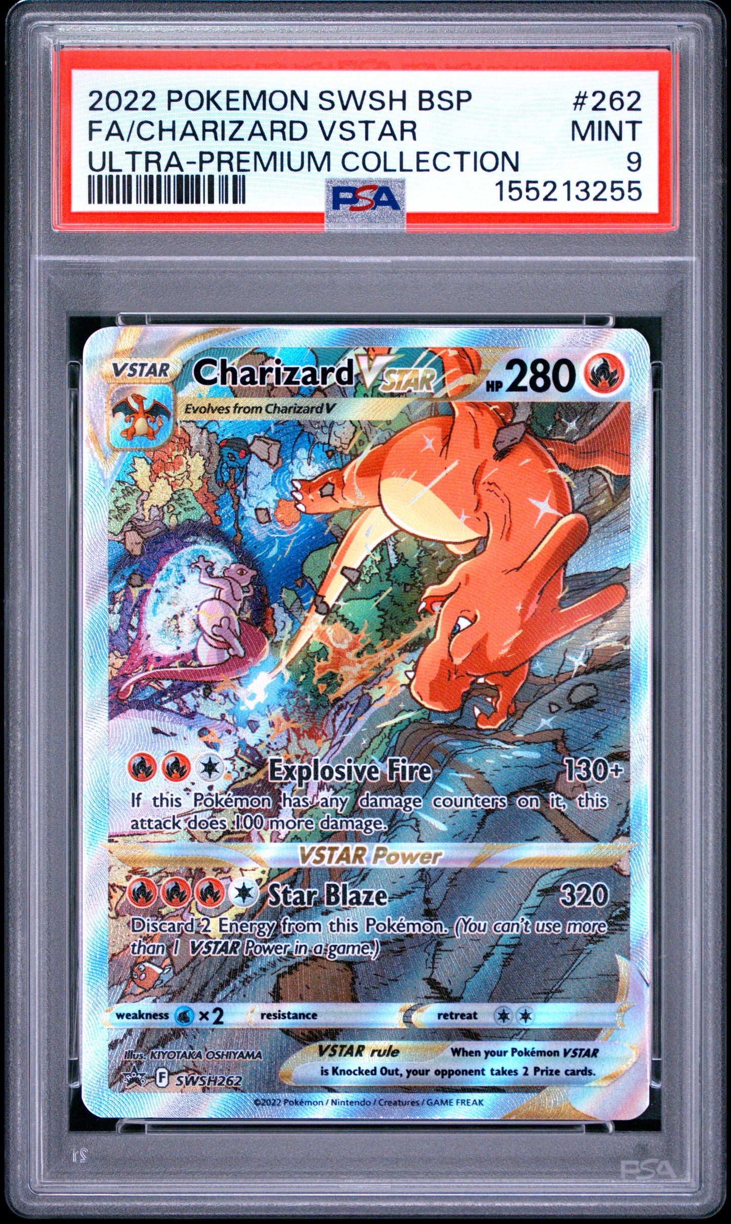 Graded Pokemon - Charizard VSTAR (SWSH262) Sword and Shield Promo PSA 9