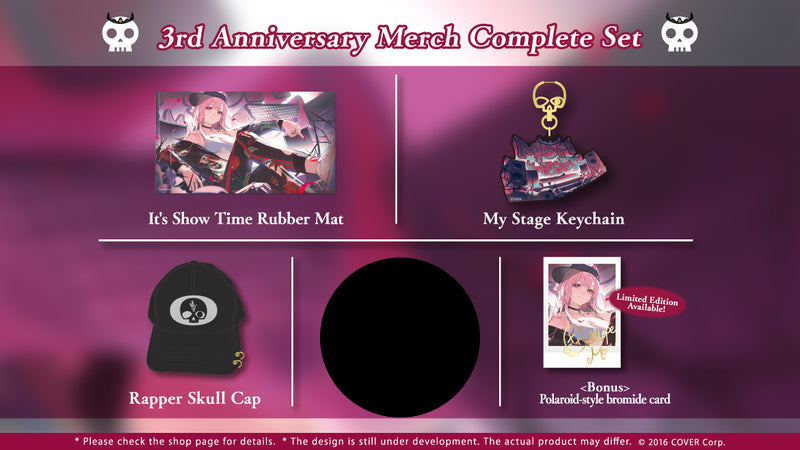 Mori Calliope 3rd Anniversary Celebration Merch Complete Set Limited Edition