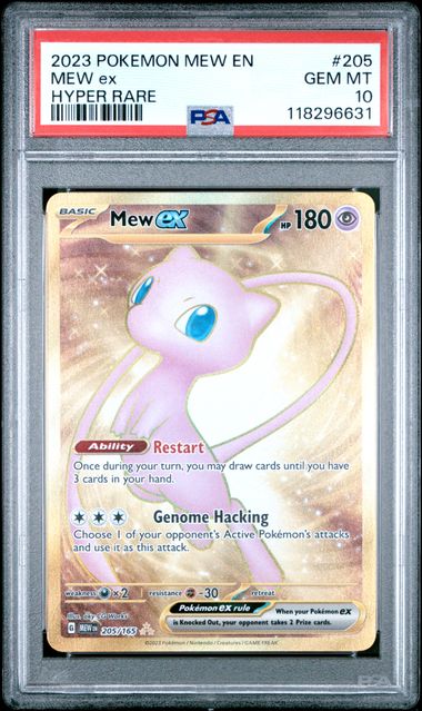 Graded Pokemon - Mew ex (205/165) 151 PSA 10