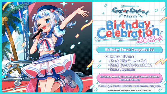 Gawr Gura Birthday Celebration 2024 Merch Complete Set Limited Edition