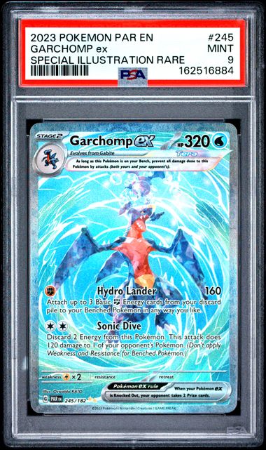 Graded Pokemon - Garchomp ex (245/182) Paradox Rift PSA 9
