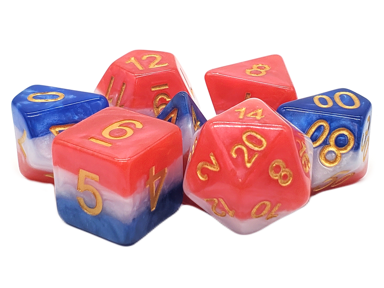 Gradients - American Flag RPG Dice Set