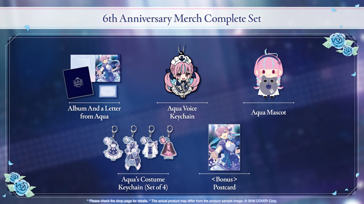 Hololive - Minato Aqua 6th Anniversary Celebration Merch Complete Set