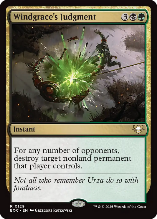 Windgrace's Judgment [Edge of Eternities Commander]