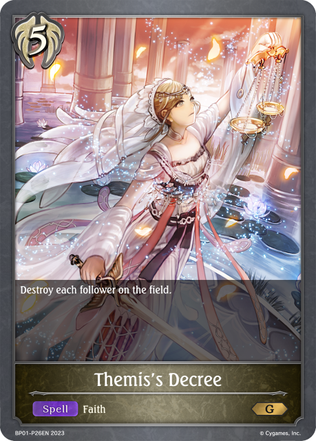 Themis's Decree (Foil) (BP01-P26EN) [Advent of Genesis]