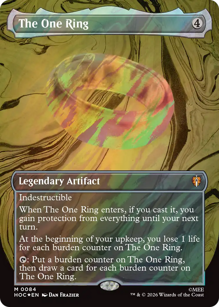 The One Ring (Borderless) (Surge Foil) [The Hobbit: Eternal-Legal]