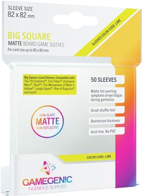 Gamegenic: Matte Prime Sleeves - Big Square (82x82 mm)