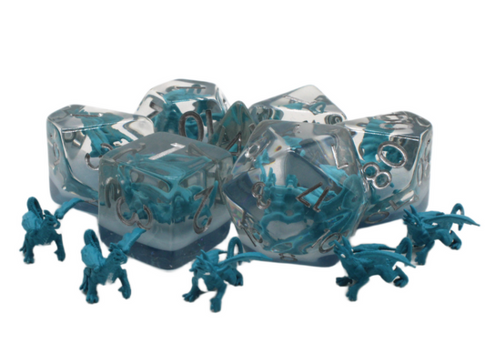 Infused - Dragon Blue RPG Dice Set