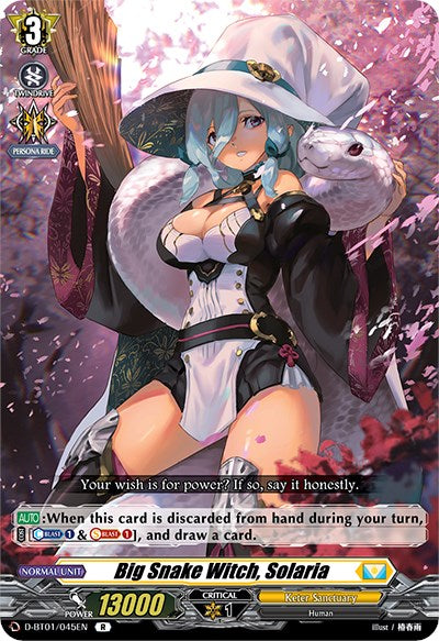 Big Snake Witch, Solaria (D-BT01/045EN) [Genesis of the Five Greats]