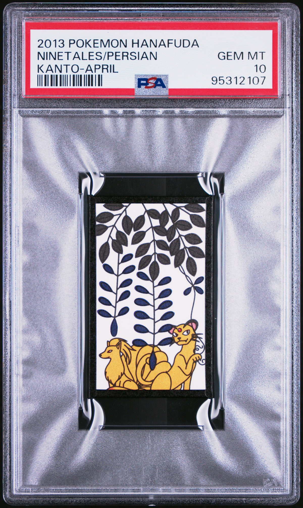 Graded Pokemon - Ninetales/Persian () Hanafuda PSA 10