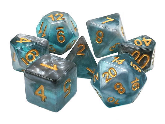 Gradients - Cold Steel RPG Dice Set