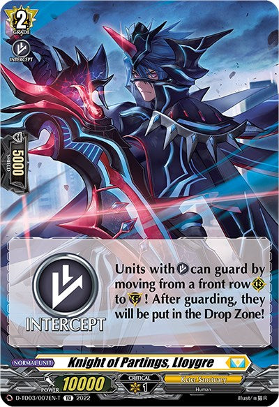 Knight of Partings, Lloygre (Tutorial Card) (D-TD03/007EN-T) [Raika Koshiba -Skyfall Executors-]