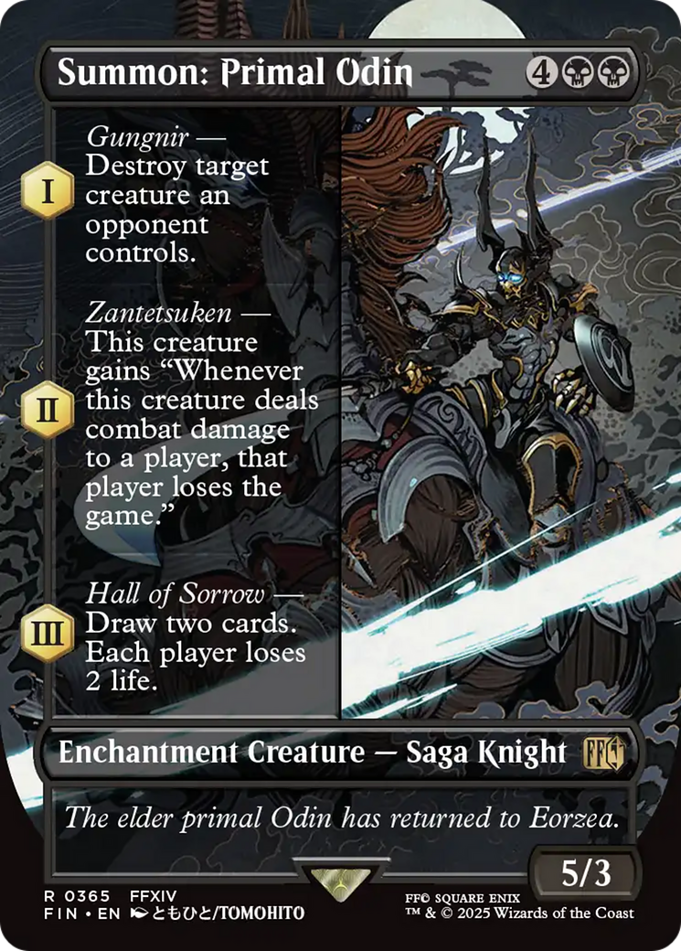 Summon: Primal Odin (Borderless) [FINAL FANTASY]