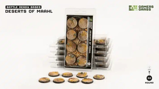 Gamers Grass - Battle Ready Bases : Deserts of Maahl (32mm)