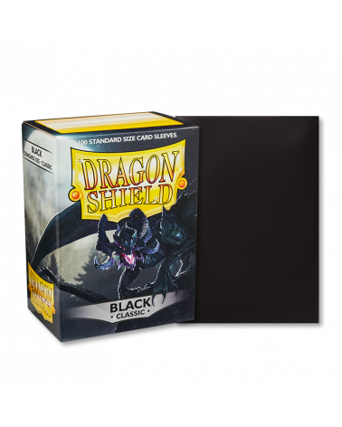 Dragon Shield Sleeves: Standard - Classic Black (100 ct)