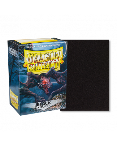 Dragon Shield Sleeves: Standard - Matte Black (100 ct)