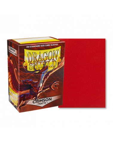 Dragon Shield Sleeves: Standard - Matte Crimson (100 ct)