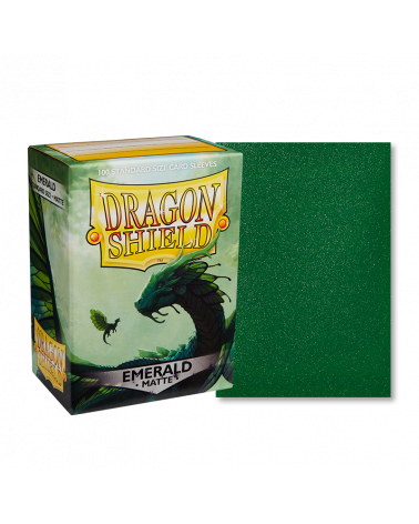 Dragon Shield Sleeves: Standard - Matte Emerald (100 ct)