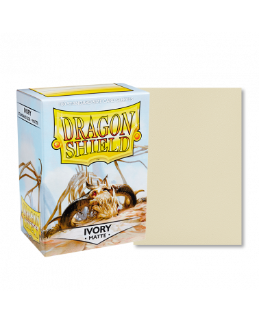 Dragon Shield Sleeves: Standard - Matte Ivory (100 ct)