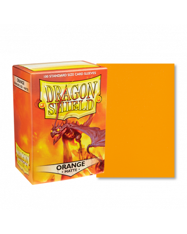 Dragon Shield Sleeves: Standard - Matte Orange (100 ct)