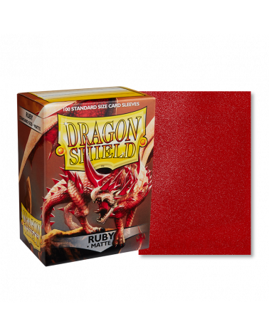 Dragon Shield Sleeves: Standard - Matte Ruby (100 ct)