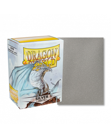 Dragon Shield Sleeves: Standard - Matte Silver (100 ct)