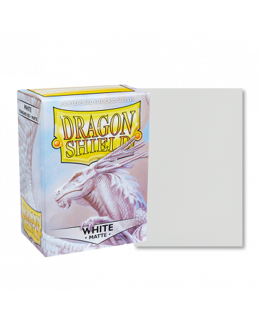 Dragon Shield Sleeves: Standard - Matte White (100 ct)