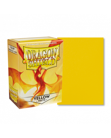 Dragon Shield Sleeves: Standard - Matte Yellow (100 ct)