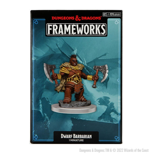 D&D - Frameworks Unpainted: Female Dwarf Barbarian