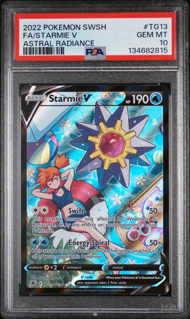 Graded Pokemon - Starmie V (TG13/TG30) Astral Radiance PSA 10