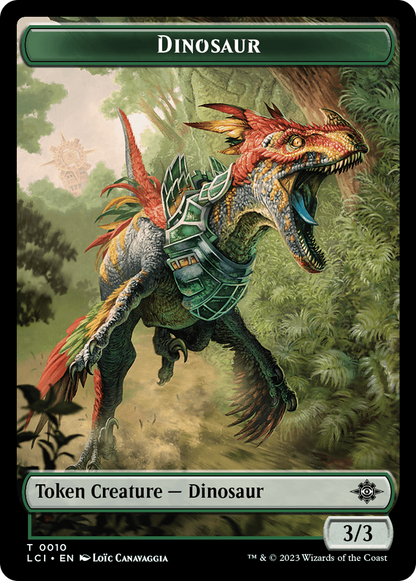 Map // Dinosaur (0010) Double-Sided Token [The Lost Caverns of Ixalan Tokens]