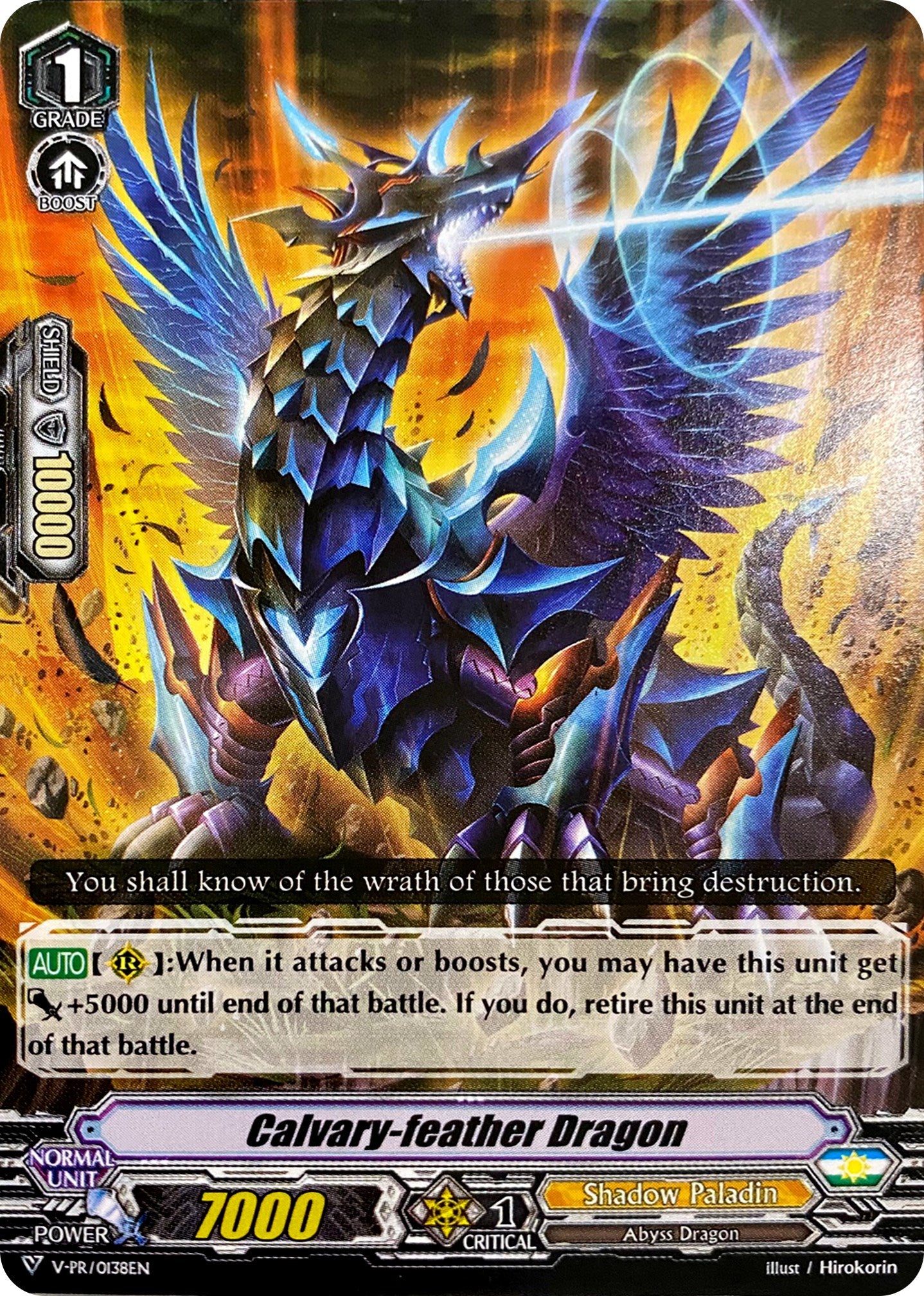 Calvary-feather Dragon (V-PR/0138EN) [V Promo Cards]