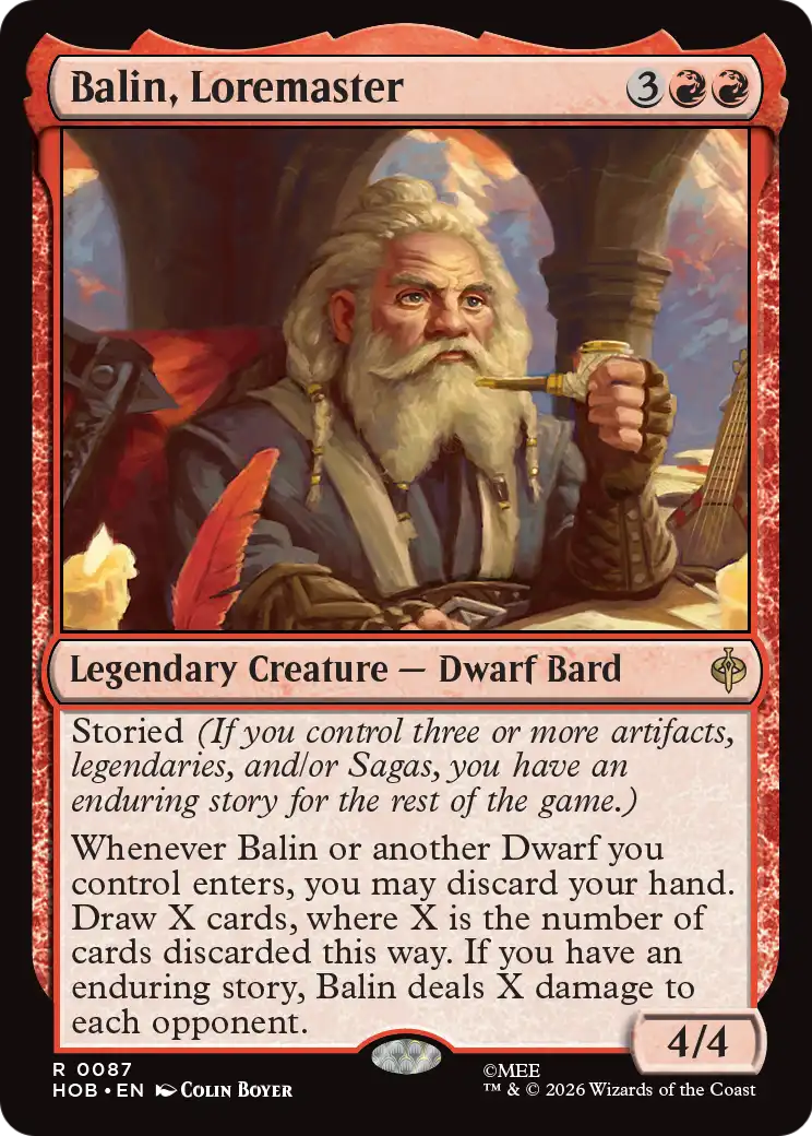 Balin, Loremaster [The Hobbit]