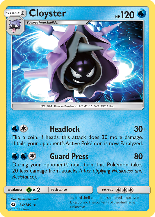 Cloyster (34/149) [Sun & Moon: Base Set]