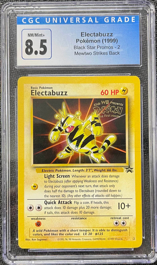 Graded Pokemon - Electabuzz (2) Black Star Promo CGC 8.5