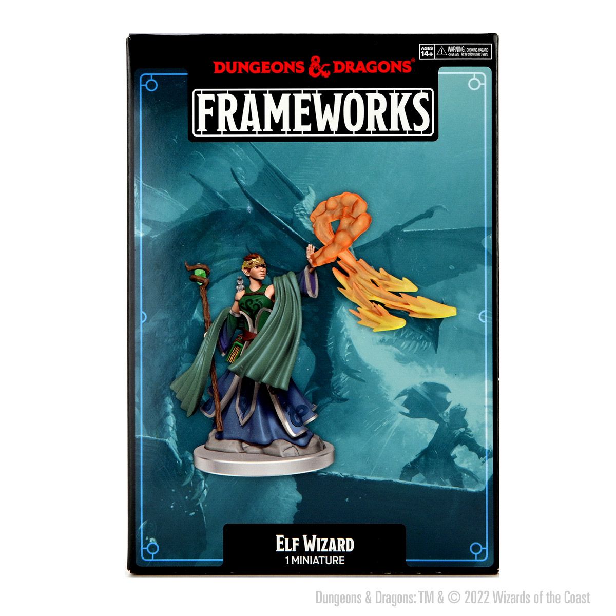 D&D - Frameworks Unpainted: Female Elf Wizard